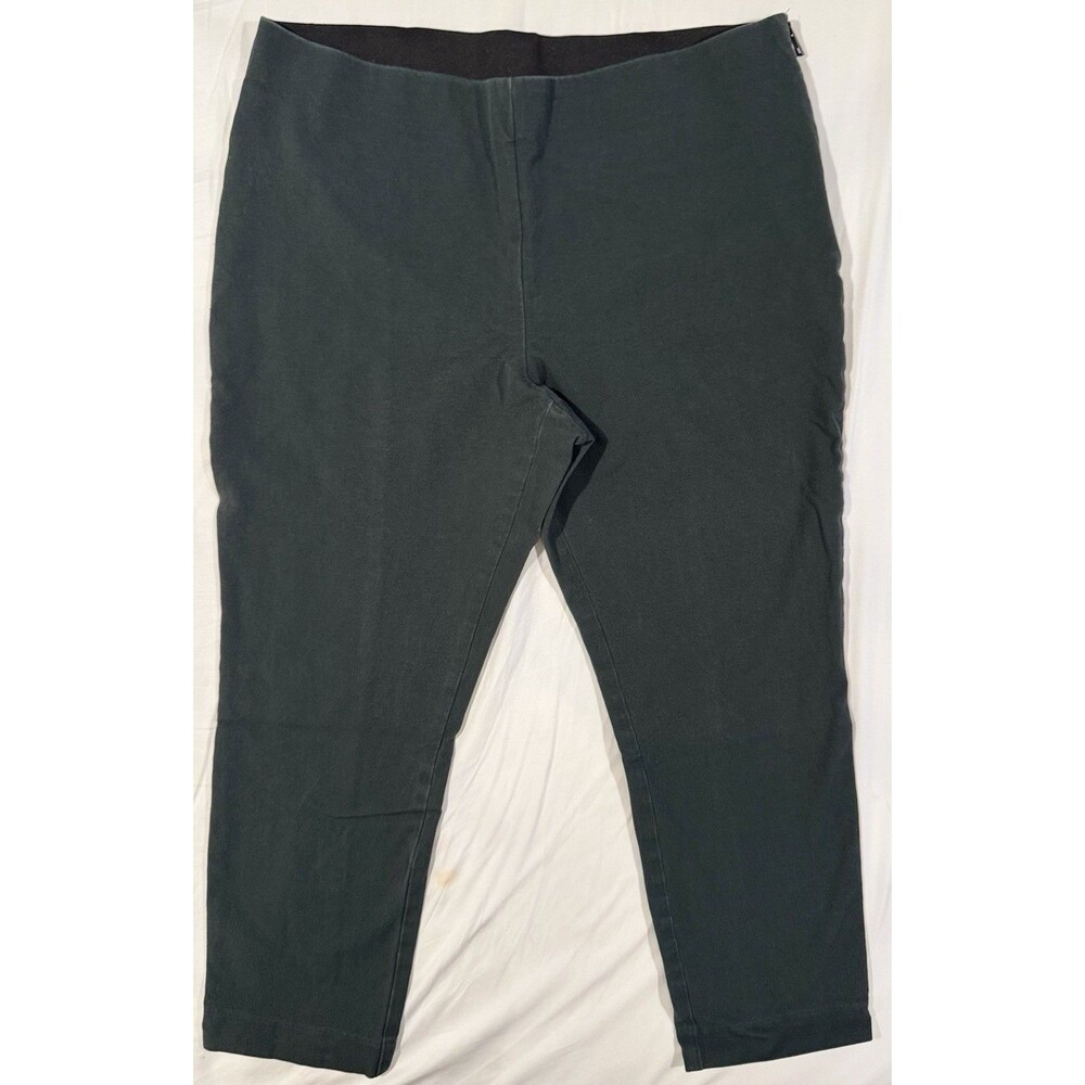 A New Day Womens Pants Sz 16 Capris 3/4 Length Stretch Elastic Waist Pull-on EUC